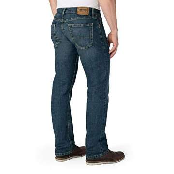 Levi Strauss Signature Gold Men Straight Fit Jeans, Bigfoot-Waterless, 34W x 32L