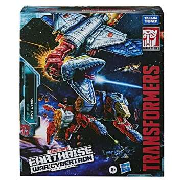 Transformers Toys Generations War for Cybertron: Earthrise Leader WFC-E24 Sky Lynx (5 Modes) Action Figure - Kids Ages 8 and Up, 11-inch