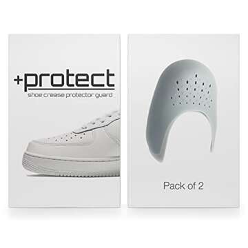 +Protect | Shoe Crease Protector Guards for Sneakers: Air Force 1, Jordans, Dunks & More – 2 Pairs