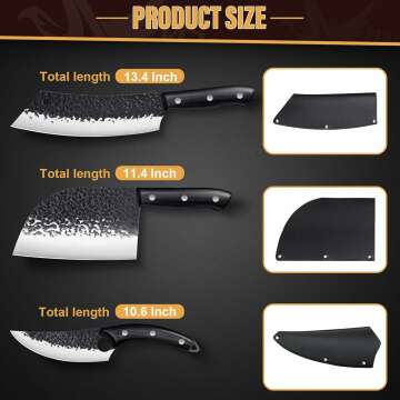 Golden Bird Butcher Knife Set & Boning Knife 4pcs