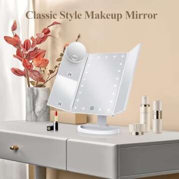 Illuminate Your Beauty: Makeup Vanity Mirror with LED Lights