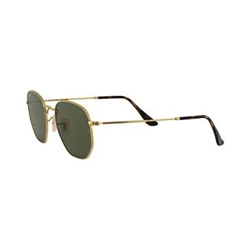 Ray-Ban Hexagonal Sunglasses - Gold/G-15 Green 51mm