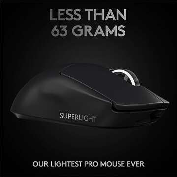 Lightweight Logitech G PRO X SUPERLIGHT Gaming Mouse