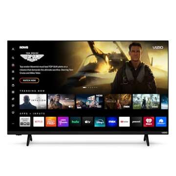 VIZIO 43-inch Quantum 4K QLED HDR Smart TV w/Dolby Vision HDR, 120fps @1080p PC Gaming, WiFi 6, Bluetooth Headphone Capable, Apple AirPlay, Google Cast Built-in (VQD43M-0801, New)