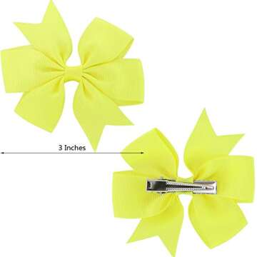 Grosgrain Ribbon Hair Bows Set for Kids & Teens