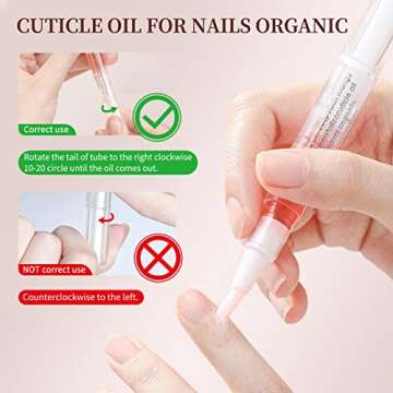 SULLMAR 6Pcs Nail Cuticle Oils Nail Nutrition Oil Pen Nail Nourishment Pens 6Smell Cuticle Revitalizer for Agnail Nourish Skin Nail Care