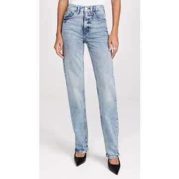 Good American Women's Good Icon Jeans, Indigo712, Blue, 4