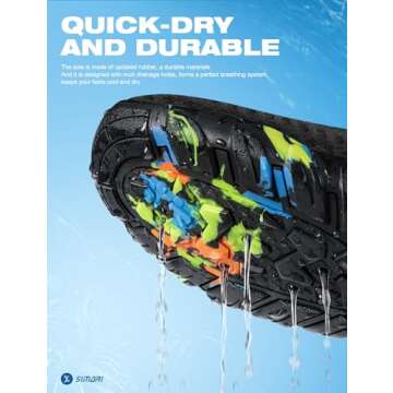 SIMARI Quick-Dry Water Shoes for Beach and Hiking