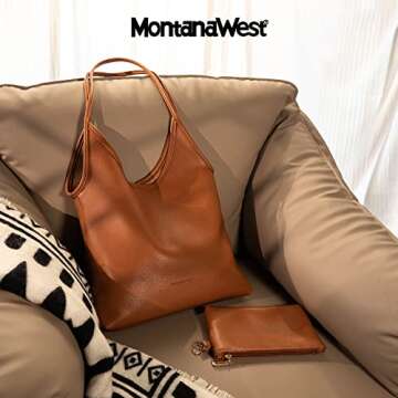 Montana West Hobo Bags: Stylish Soft PU Leather Handbag Set for Women