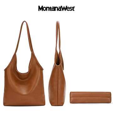 Montana West Soft PU Leather Hobo Bags for Women