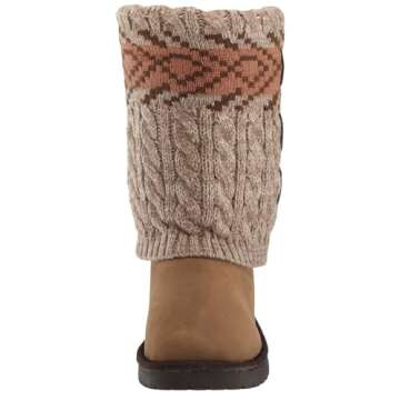 MUK LUKS Women's Cheryl Fashion Boot, Oatmeal, 8