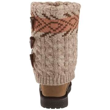 MUK LUKS Women's Cheryl Fashion Boot, Oatmeal, 8