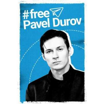 VANCOSTAR Pavel Durov Poster Telegram CEO Free Durov Free Pavel Famous Russian Billionaire Freedom of speech Print Modern Home Decor For Living Room 12x16 Poster