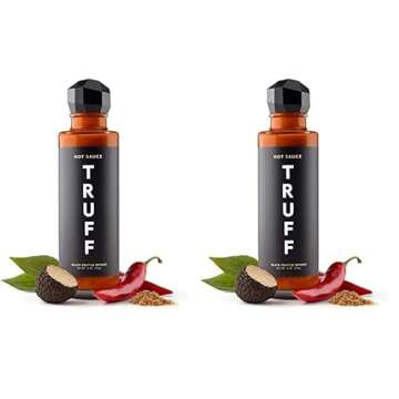 TRUFF Original Black Truffle Hot Sauce, Gourmet Hot Sauce with Ripe Chili Peppers, Black Truffle Oil, Organic Agave Nectar, Unique Flavor Experience in a Bottle, 6 oz. (Pack of 2)