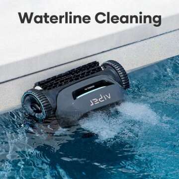 AIPER Seagull Pro Cordless Robotic Pool Cleaner, WavePath Navigation, Wall-Climbing, Quad-Motor, 150 mins Runtime for Inground Pools up to 1,600 sq.ft (Renewed)