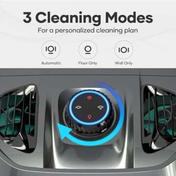 AIPER Seagull Pro Cordless Robotic Pool Cleaner, WavePath Navigation, Wall-Climbing, Quad-Motor, 150 mins Runtime for Inground Pools up to 1,600 sq.ft (Renewed)