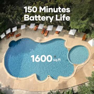 AIPER Seagull Pro Cordless Robotic Pool Cleaner, WavePath Navigation, Wall-Climbing, Quad-Motor, 150 mins Runtime for Inground Pools up to 1,600 sq.ft (Renewed)