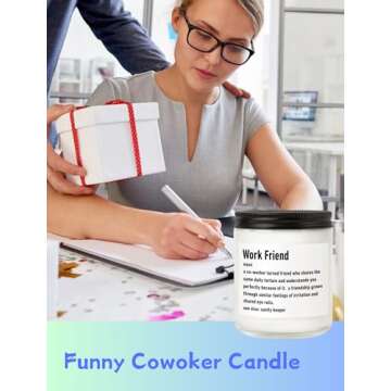 Vanilla Soy Wax Coworker Candle - Perfect Farewell Gift