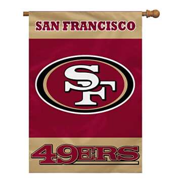 Fremont Die NFL San Francisco 49ers 2-Sided House Flag, 28" x 40", 28" x 40", Team Colors