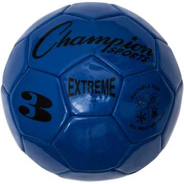 Champion Sports Extreme Series Soccer Ball - Durable, High Performance