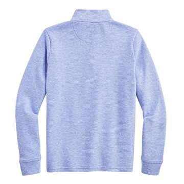 vineyard vines Boys' Saltwater Quarter-Zip, Jake Blue, Large