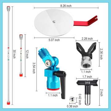 Airless Spray Gun Accessory Tool Set - 7 Pieces