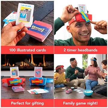 Spin Master Games, Hedbanz Blast Off! Guessing Game with 25 Bonus Cards, Family Game Night for Kids and Families Ages 6 and up (Amazon Exclusive)