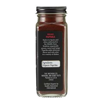 Watkins Gourmet Organic Spice Jar, Paprika, 2.9 Ounce ., 2.9 Ounce