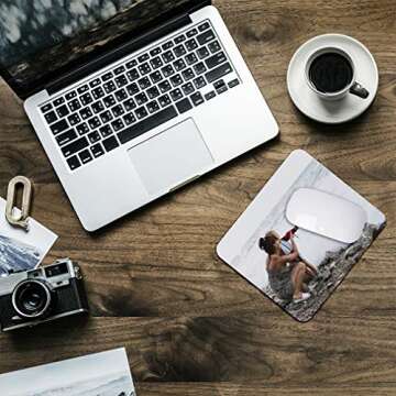 Custom Photo & Text Mouse Pad for Office & Gaming