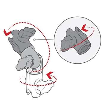 RAM Mounts Composite Double Socket Swivel & Ratchet Arm RAP-B-200-2U Compatible with RAM B Size 1" Ball Components