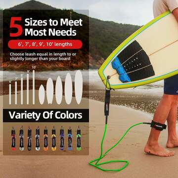 Premium Surf Leash 8 Colors