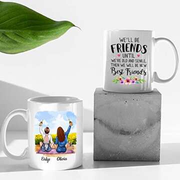 Custom Best Friend Coffee Mugs for Women