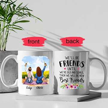 Custom Best Friend Coffee Mugs for Women