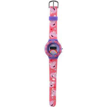 Peppa Pig Kids Digital Watch with Pink Strap