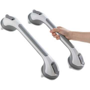 TAILI Suction Grab Bars for Showers - Safe & No-Drill Bathroom Handrails