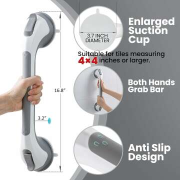 TAILI Suction Grab Bars - Safe No-Drill Handrails