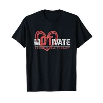 OTA Therapist Healthcare Heart Motivate Occupational Therapy T-Shirt