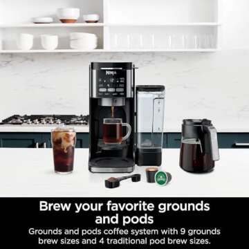 Ninja CFP101 DualBrew Hot & Iced Coffee Maker - Versatile Brewing for All Lovers