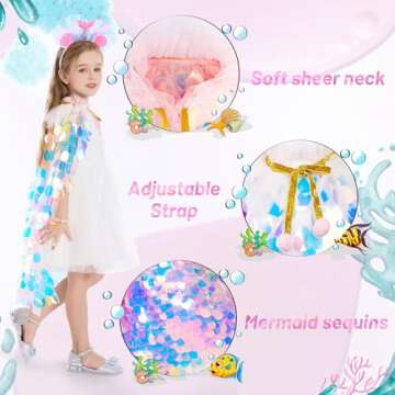 Rainbow Mermaid Dress Up Set - Magical Costumes