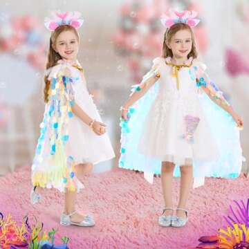 Rainbow Mermaid Dress Up Set - Magical Costumes