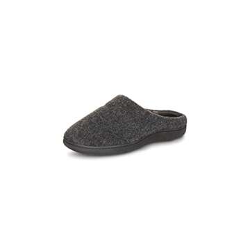 Eddie Bauer Men's Fremont Slippers | House Slippers for Men | Cushioned Footbed Lightweight Slip-On Bedroom Shoes with Rubber Outsole