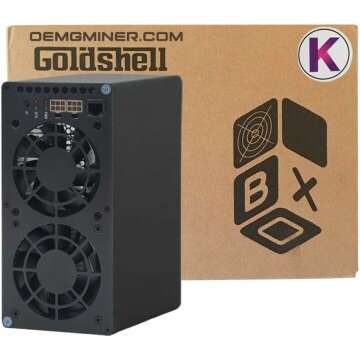 New Goldshell KD Box 2 II KDA ASIC Miner Dual Mode 5TH/s 400W or 3.5TH/s 260W Without PSU Ready to (KD Box II Without PSU)