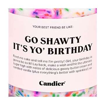 Candier Candle | Ryan Porter Candle | Birthday Candle | Celebration Candle | Go Shawty It's Yo' Birthday | Luxury Candle | 9oz, Multicolor