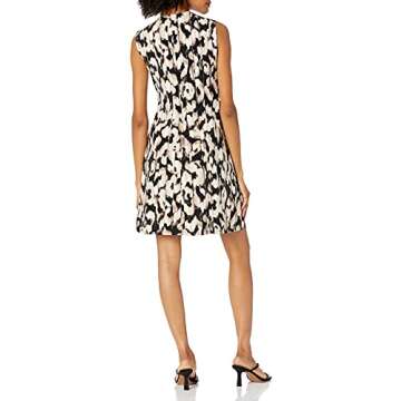 Ellen Tracy Women's Twist Front Dress, Serengeti/Beach, Petite Small