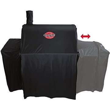 Char-Griller Waterproof Grill Cover - Durable & Extendable, 46"L x 23"W x 48.5"H