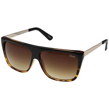 Quay Australia OTL II Women's Sunglasses Oversized Square Sunnies - Tort/Brown