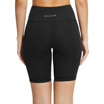 BALEAF Women's High Waist Biker Shorts - Gym Ready