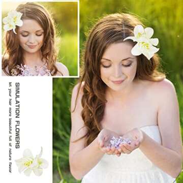 Plumeria Flower Hair Clip for Bridal and Holiday