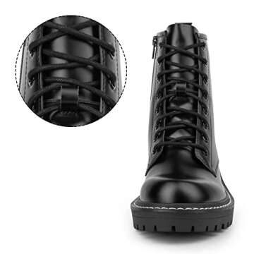 ICHIGO Ankle Booties - Stylish 8-Eye Combat Boots