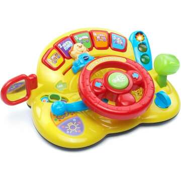 VTech Turn and Learn Driver for Kids - Interactive Toy with Sounds